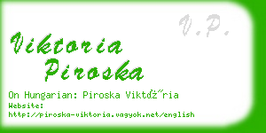 viktoria piroska business card